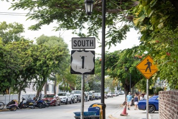 Der Highway 1 endet in Key West.